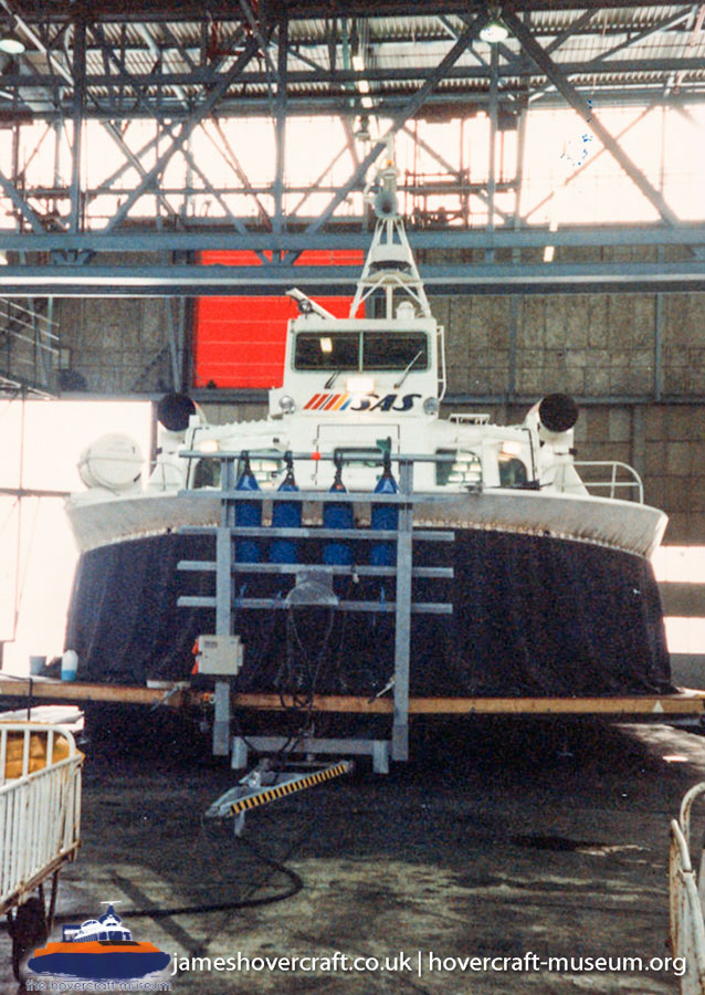 AP1-88 hovercraft during construction -   (submitted by The <a href='http://www.hovercraft-museum.org/' target='_blank'>Hovercraft Museum Trust</a>).